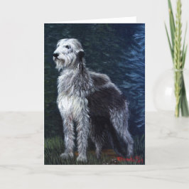 アイルランド・ウルフハウンド・ドッグ・グリーテ空白のィング・カード カード