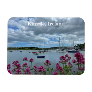 アイルランド、キンセールの港のボート マグネット