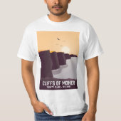 アイルランド クレア県 モーハー崖 Tシャツ (正面)