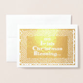 アイルランド·ク賛美リスマス 箔カード (封筒付き正面)