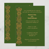 アイルランド・ケルトデザインの結婚式招待状 招待状 (正面/裏面)