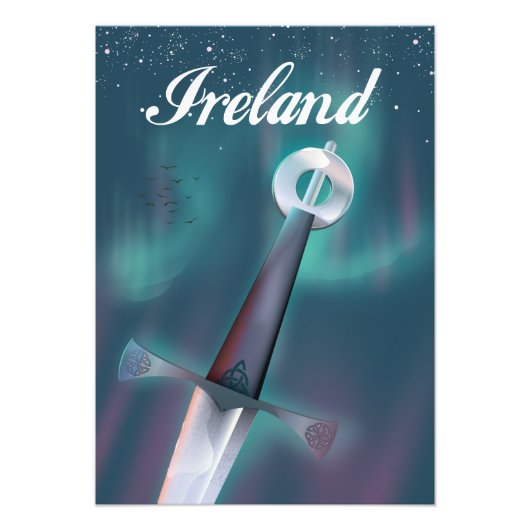 アイルランド ケルト剣 フォトプリント            (正面)