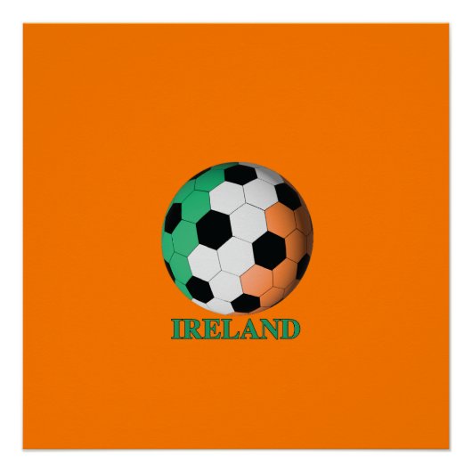 アイルランド サッカー ポスター (正面)