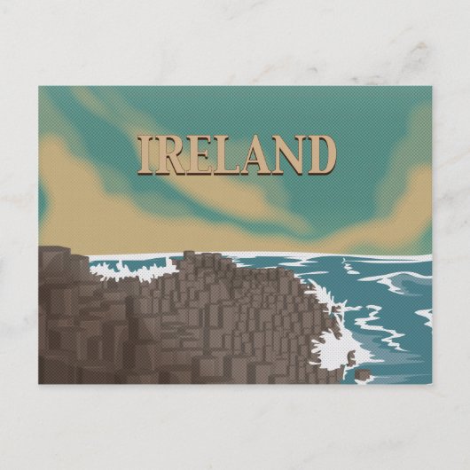 アイルランド ジャイアンツコーズウェイ 旅行ポスター ポストカード (正面)