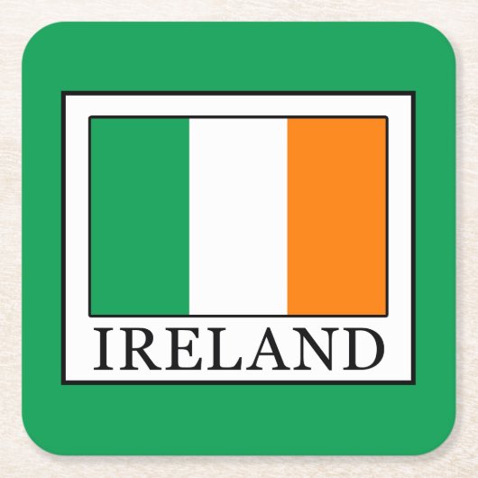 アイルランド スクエアペーパーコースター (正面)