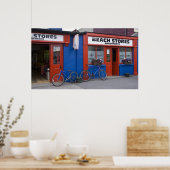 アイルランド、ストランドヒル。自転車置き場 ポスター (キッチン)