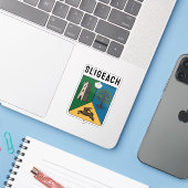 アイルランド、スライゴの紋章 シール (ノートパソコンとiPhone)