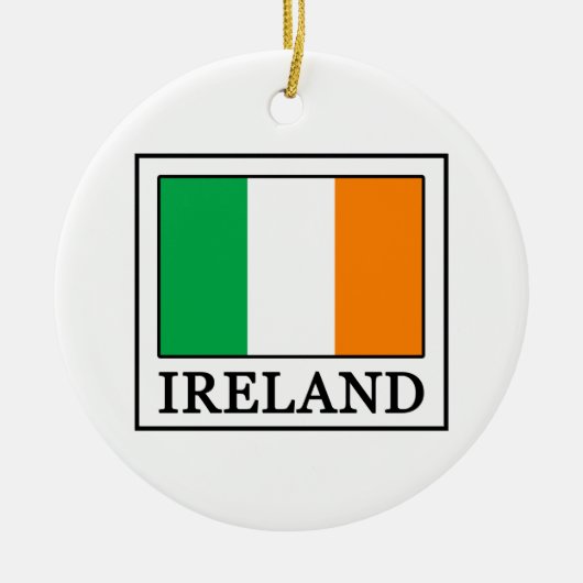 アイルランド セラミックオーナメント (正面)