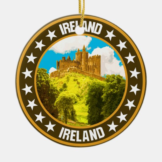 アイルランド セラミックオーナメント (正面)