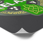 アイルランド セントパトリックデー ケルト十字 緑 ポスター (角)