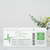 アイルランド セントブリジッドの十字架 結婚式 搭乗券 セーブザデート (スタンド正面)