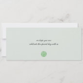 アイルランド セントブリジッドの十字架 結婚式 搭乗券 セーブザデート (裏面)