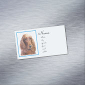 アイルランド・セ絵画ッター「かわいいオリジナルの犬」 マグネット名刺 (インサイチュ)