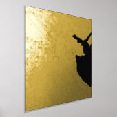 アイルランド・ダブリンのクラシックでモダンな高級ギフトマップ 箔ポスター (レイダウン)