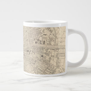 アイルランド·ダブリンの地図 ジャンボコーヒーマグカップ