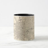 アイルランド·ダブリンの地図 マグカップ (中央)