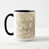 アイルランド·ダブリンの地図 マグカップ (左)