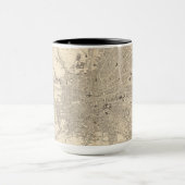 アイルランド·ダブリンの地図 マグカップ (中央)