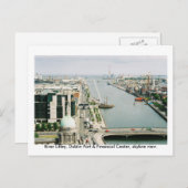 アイルランド、ダブリンポート&ファイナンシャルセンターのスカイライン ポストカード (正面/裏面)