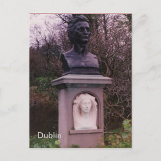 アイルランド，ダブリン， James Clarence Mangan Monument ポストカード
