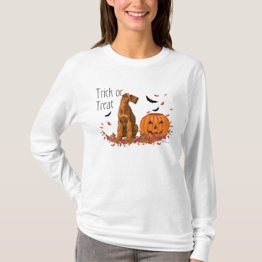 アイルランド・テリア・ハロウィン Tシャツ (正面)