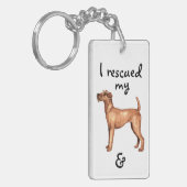 アイルランド・テリエ キーホルダー (正面左)