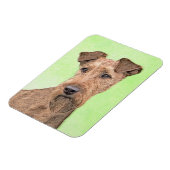 アイルランド・テ絵画リアーズ – かわいいオリジナルのドッグアート マグネット (左側)