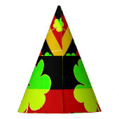 アイルランド·ドイツ国旗シャムロック·クローバー·セント·パトリック·おもしろい パーティーハット (裏面)