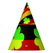 アイルランド·ドイツ国旗シャムロック·クローバー·セント·パトリック·おもしろい パーティーハット (左)