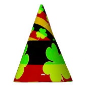 アイルランド·ドイツ国旗シャムロック·クローバー·セント·パトリック·おもしろい パーティーハット (右)