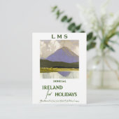 アイルランド・ドネガル復元ヴィンテージ旅行ポスター ポストカード (スタンド正面)