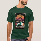 アイルランド パレスチナ 連帯 セントパトリックスティー Tシャツ (正面)