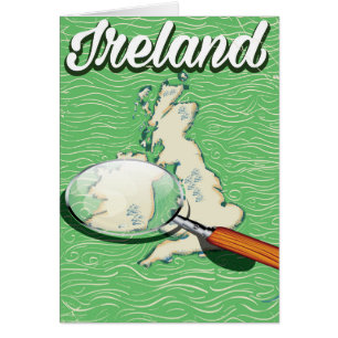 アイルランド ビンテージ スタイルの旅行ポスター