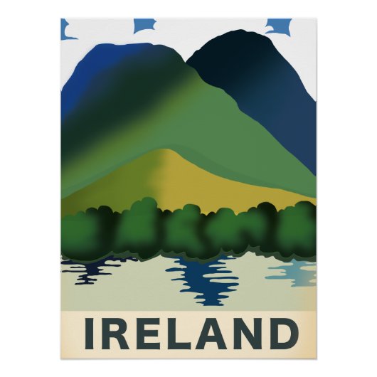 アイルランド ビンテージ 旅行ポスター ポスター (正面)