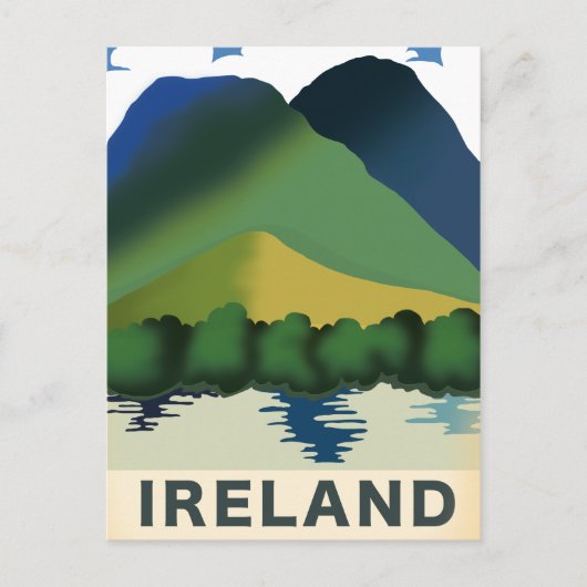 アイルランド ビンテージ 旅行ポスター ポストカード (正面)