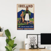 アイルランド ビンテージ 旅行ポスター 印刷 ポスター (ホームオフィス)