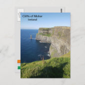 アイルランド、モーハーの崖、アイルランド、クレア ポストカード (正面/裏面)