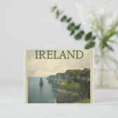 アイルランド モーハーの崖 ヴィンテージ旅行 ポストカード (スタンド正面)