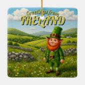 アイルランド・レプラーアンからの挨拶 セラミックオーナメント (裏面)