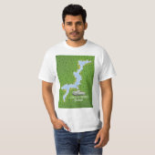 アイルランド　ロッガーダージ地図 Tシャツ (正面フル)