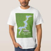 アイルランド　ロッガーダージ地図 Tシャツ (正面)