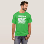 アイルランド 今日 フランス 明日 (ダーク) Tシャツ (正面フル)