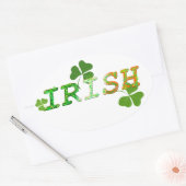 アイルランド 楕円形シール (封筒)