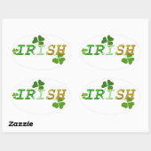 アイルランド 楕円形シール (シート)