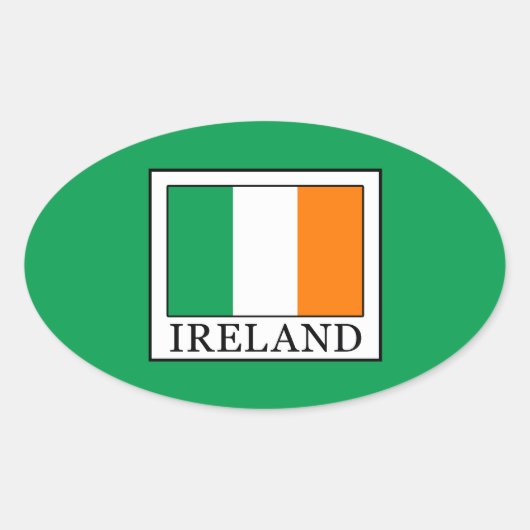 アイルランド 楕円形シール (正面)