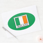 アイルランド 楕円形シール (封筒)