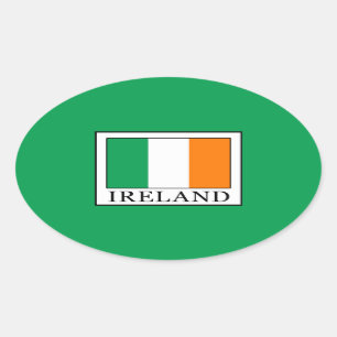 アイルランド 楕円形シール