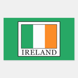 アイルランド 長方形シール