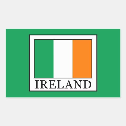 アイルランド 長方形シール (正面)