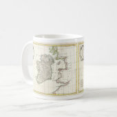 アイルランド(1771年)のヴィンテージの地図 コーヒーマグカップ (正面左)